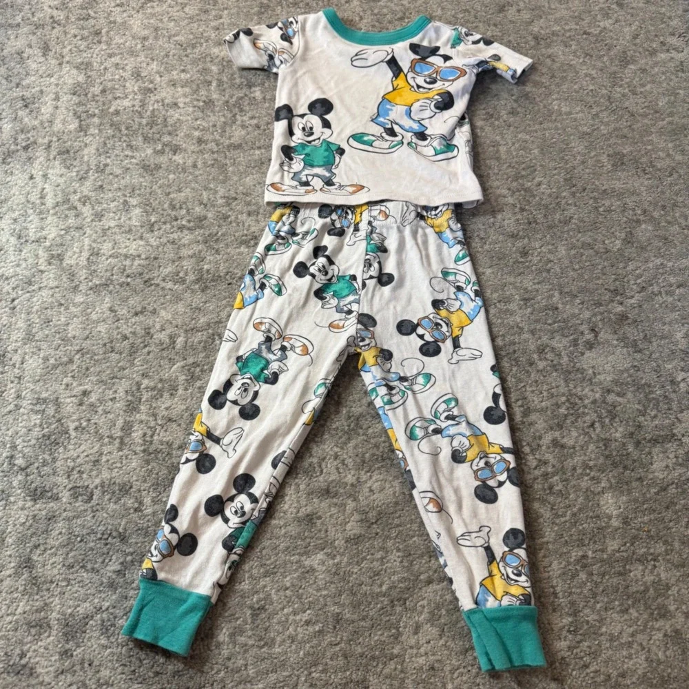 Boys Pajama 11pc Lot 3T‎ Mickey Spidey Shark Carters Disney Summer Lightweight